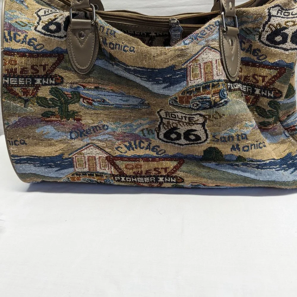 Route 66 Tapestry Travel Bag